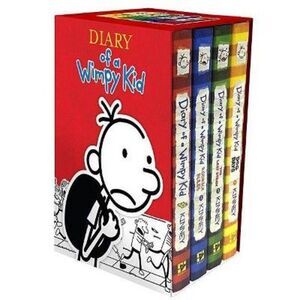 No Brand - Diary of a Wimpy Kid Box of Books 1-4 Revised - by Red